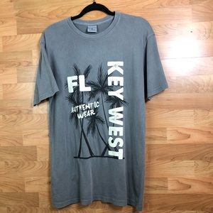 Destinations USA Keywest Florida Authenticwear Medium Gray Short Sleeve …